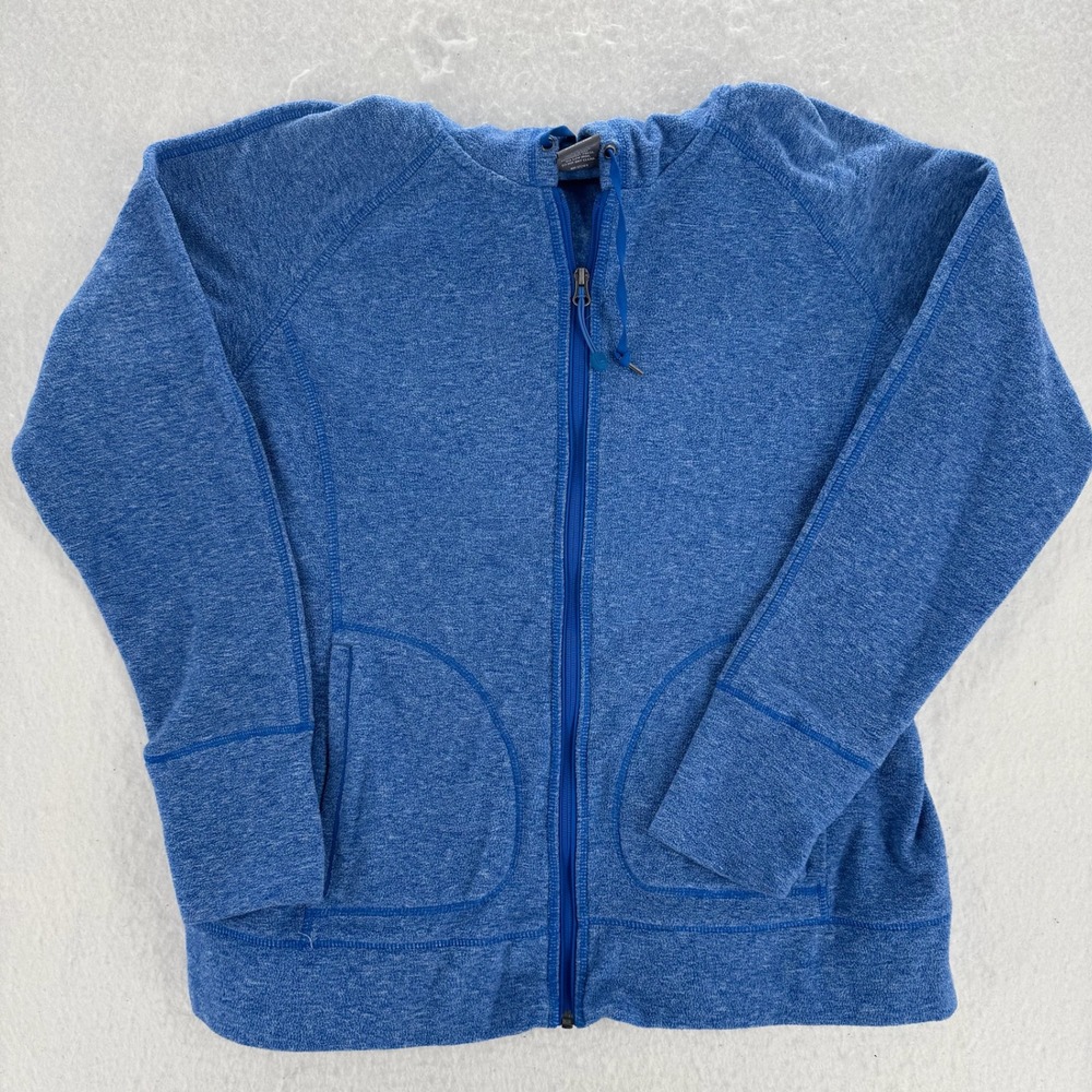 REI - Fleece Full Zip Hoodie Heathered - Blue - XL - Womens